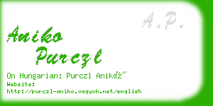 aniko purczl business card